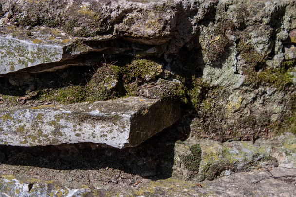 Old stone wall  - Фото, изображение