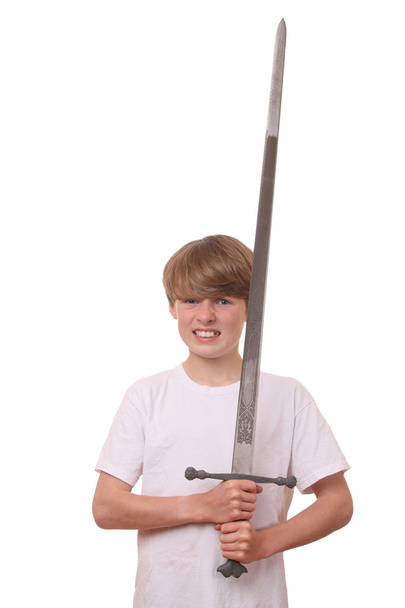 chłopiec z mieczem - Zdjęcie, obraz