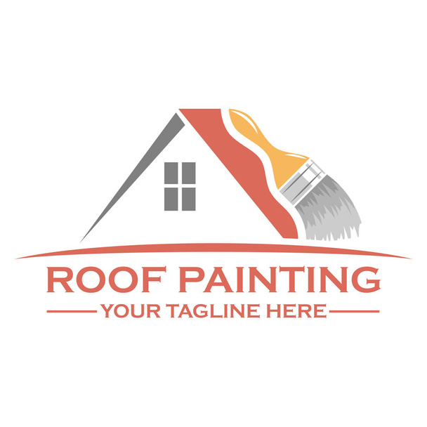 House paint logo design - Vector, Image