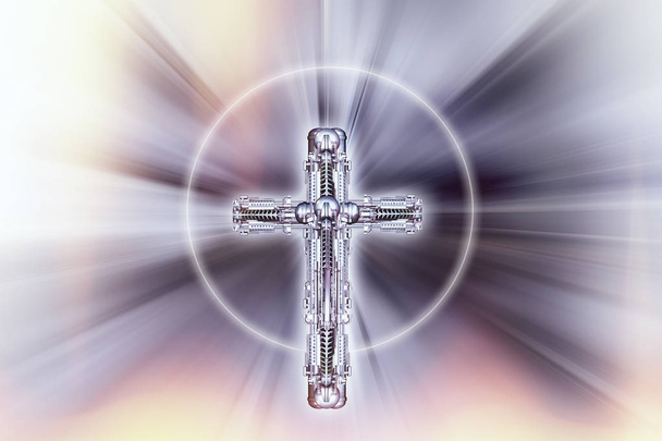 crucifix, 3D illustration - Foto, afbeelding