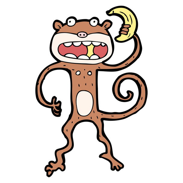 Monkey cartoon - Vector, Imagen