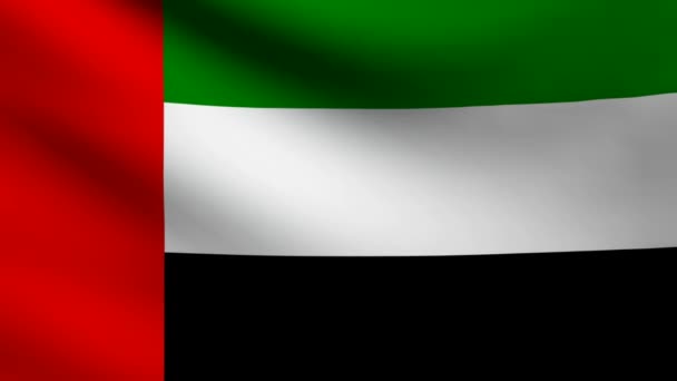 vlag van de Emiraten Verenigde Arabieren. - Video