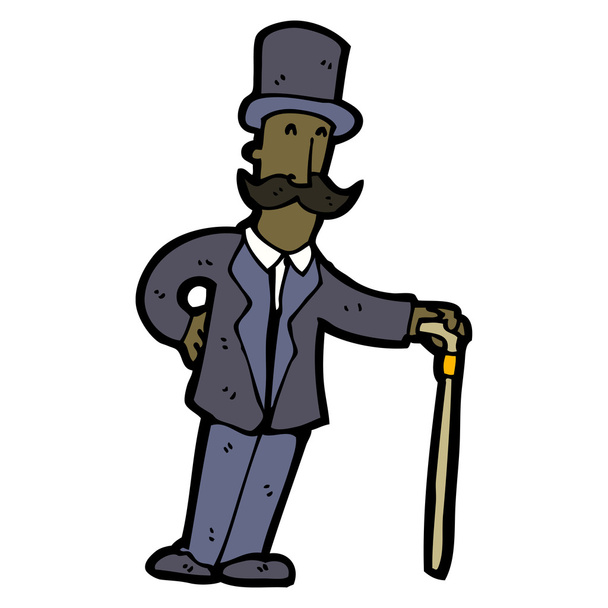 Wealthy gentleman cartoon - Vektor, obrázek