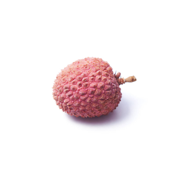 Fruto de lichi aislado sobre fondo blanco - Foto, Imagen
