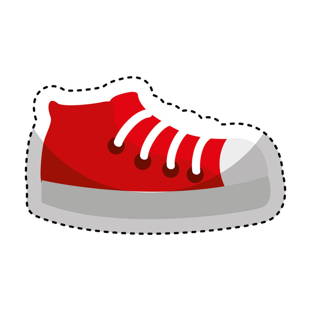 zapatos deportivos icono aislado
 - Vector, imagen
