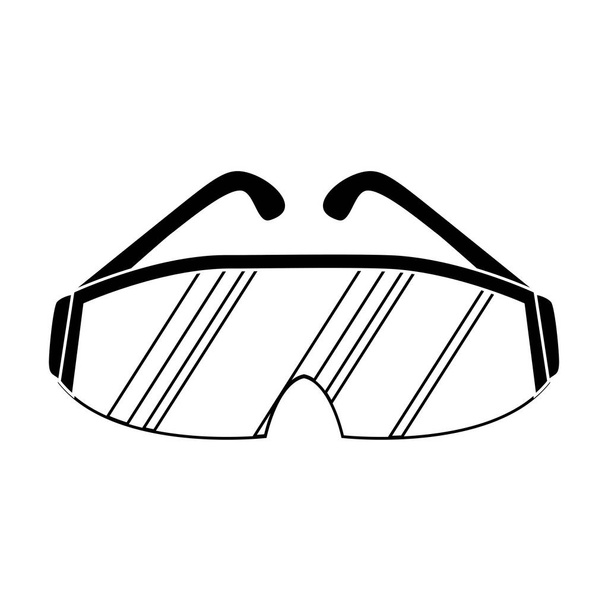Okulary ochronne przemysłowe - Wektor, obraz