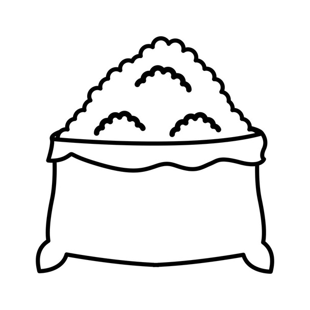 Изолированная икона муки
 - Вектор,изображение