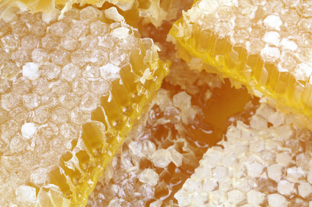 Delicious natural honeycomb  - Fotoğraf, Görsel