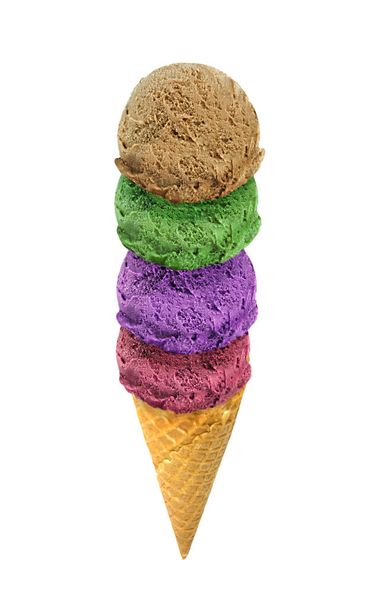 Мороженое с вафельным конусом
  - Фото, изображение
