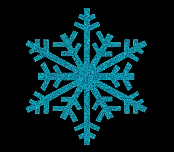 Blue Snowflake icon - Foto, Imagen