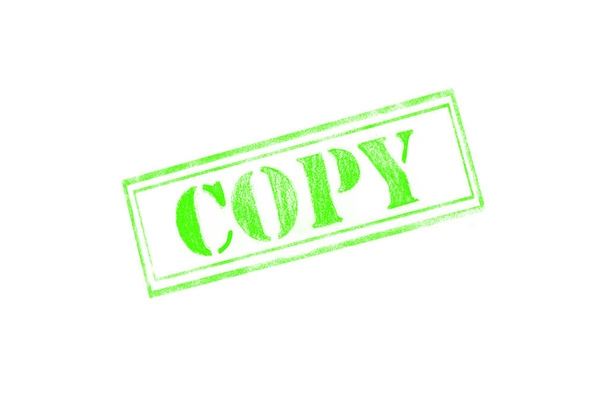 'COPY' rubber stamp over a white background - Photo, Image