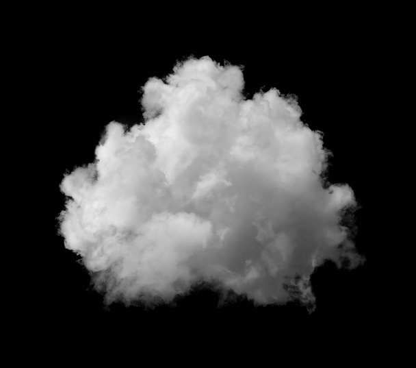 fehér felhők fekete háttér - Fotó, kép