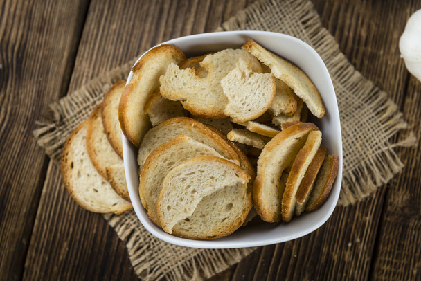 Some fresh baked bread chips - Фото, изображение