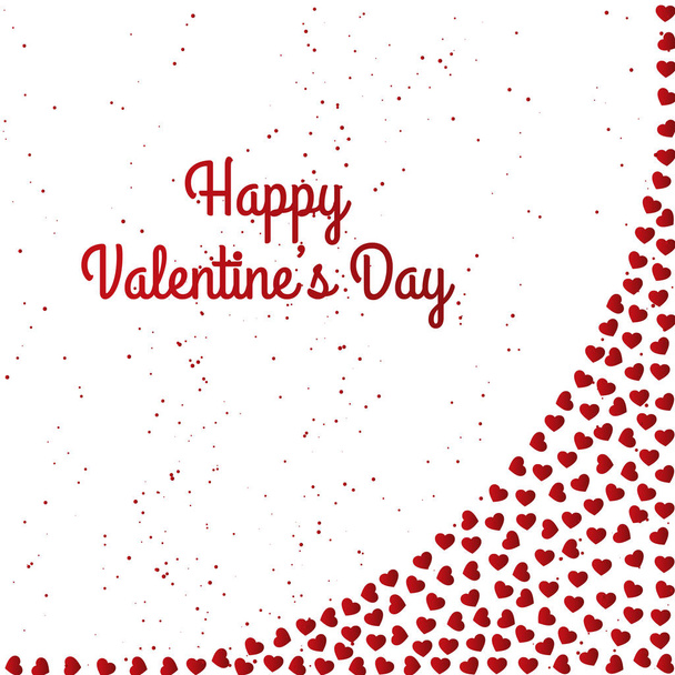 Happy Valentine's Day Card Design - Διάνυσμα, εικόνα