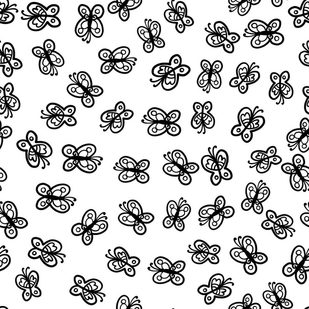 Doodles cute seamless pattern - Vektori, kuva