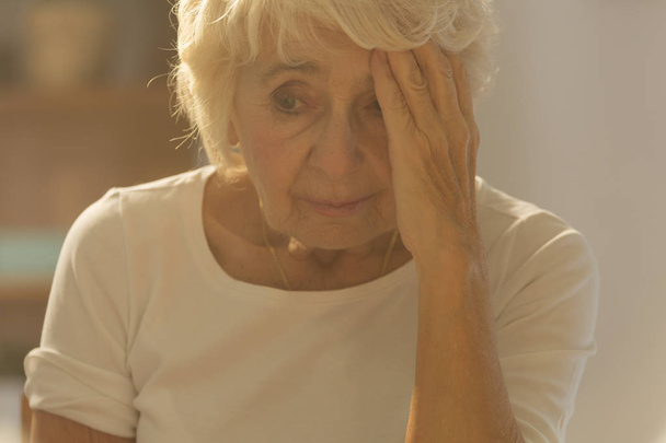 Worried ill senior woman - Photo, Image