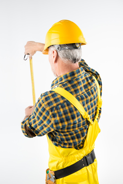 Mature workman in hard hat  - Foto, Imagem
