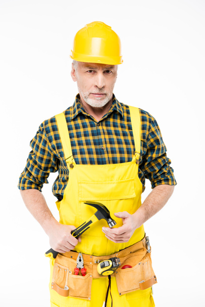 Trabajador en sombrero duro
 - Foto, Imagen