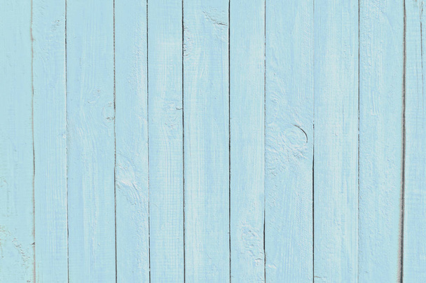 μπλε παλιό ξύλινο φράχτη. ξύλο περίφραγμα φόντο. σανίδες υφή - Φωτογραφία, εικόνα