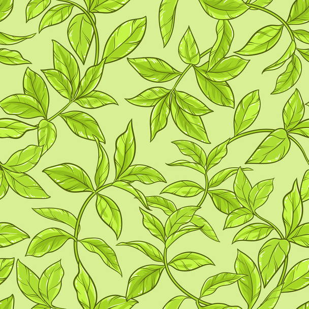 tea leaves seamless pattern - Διάνυσμα, εικόνα