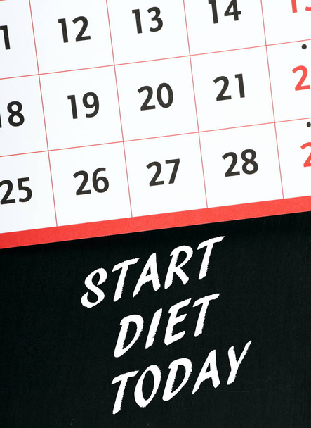  Comience la dieta hoy Recordatorio
 - Foto, imagen
