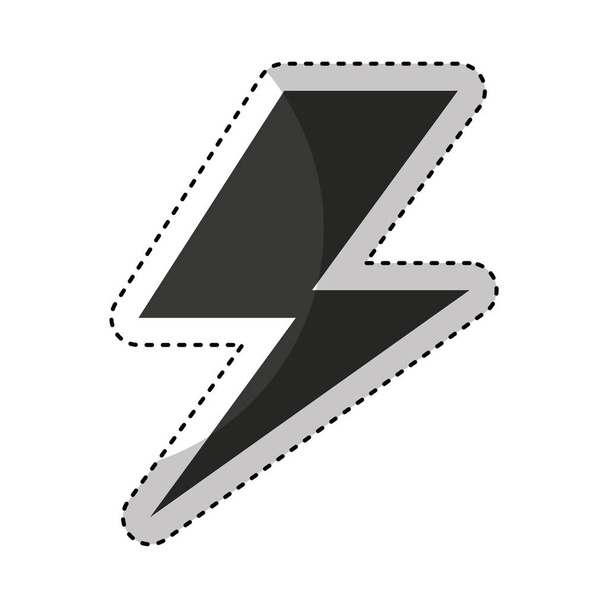 ακτίνα ενέργειας σύμβολο εικονίδιο - Διάνυσμα, εικόνα