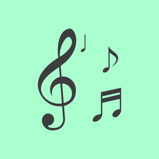 Musical note icon sign  - Vector, Image