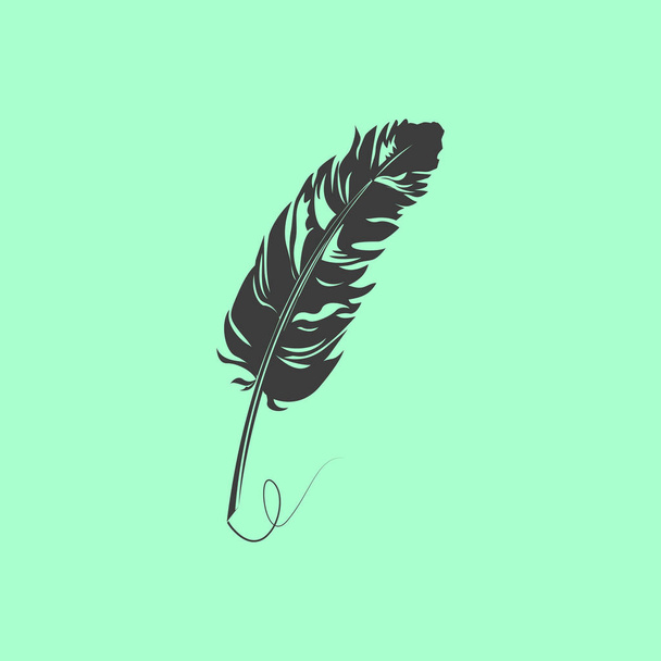  feather icon sign - Vector, Image