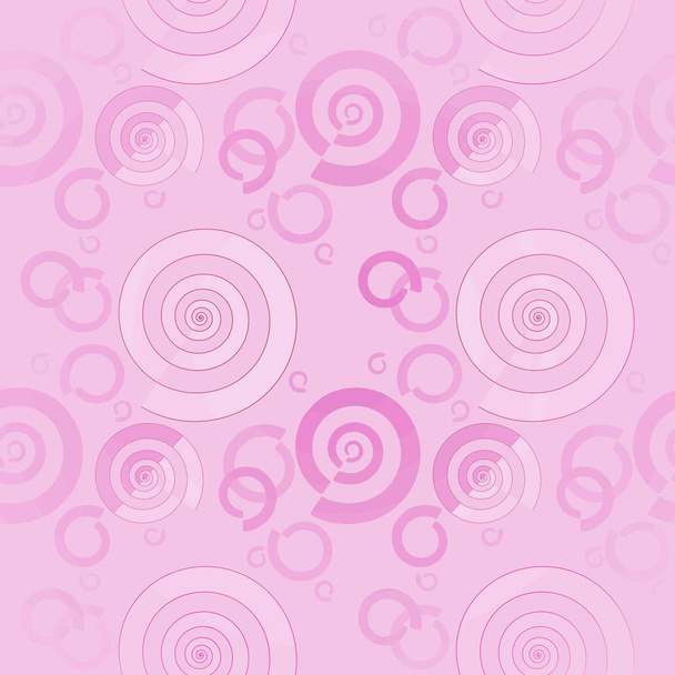 nahtlose zarte Spiralmuster rosa violett - Foto, Bild