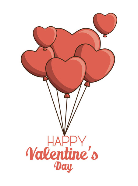 happy valentines day card - Vector, Image