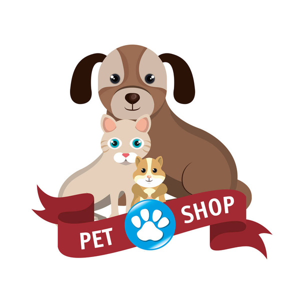 pet shop centro icona
 - Vettoriali, immagini