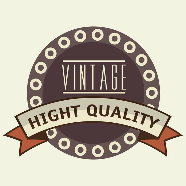 vintage frame quality seal - Vector, Image