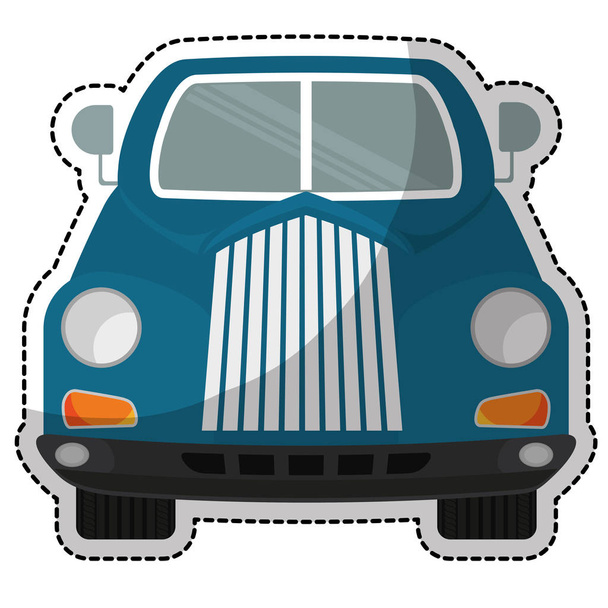 auto voertuig pictogram - Vector, afbeelding