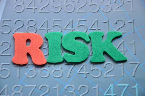 word risk on a  abstract - Photo, Image