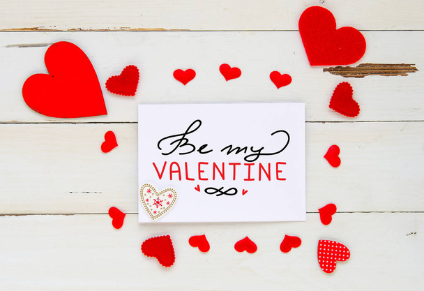 До дня Святого Валентина день vintage накладні склад серця і картки - Фото, зображення