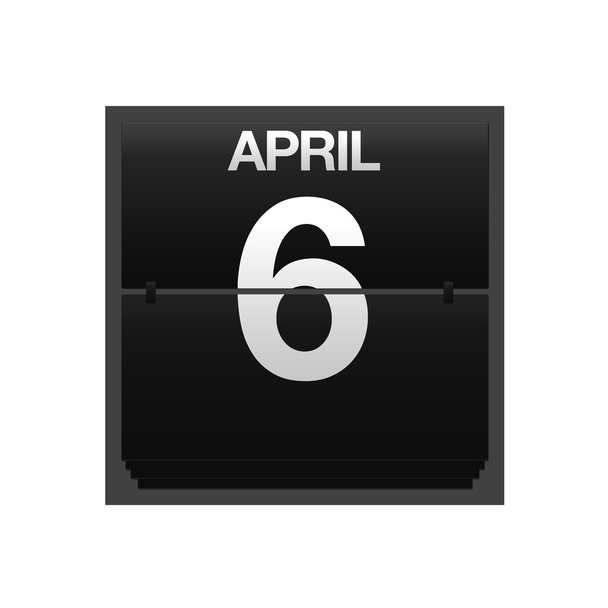 Счетчик календаря 6 апреля
. - Фото, изображение