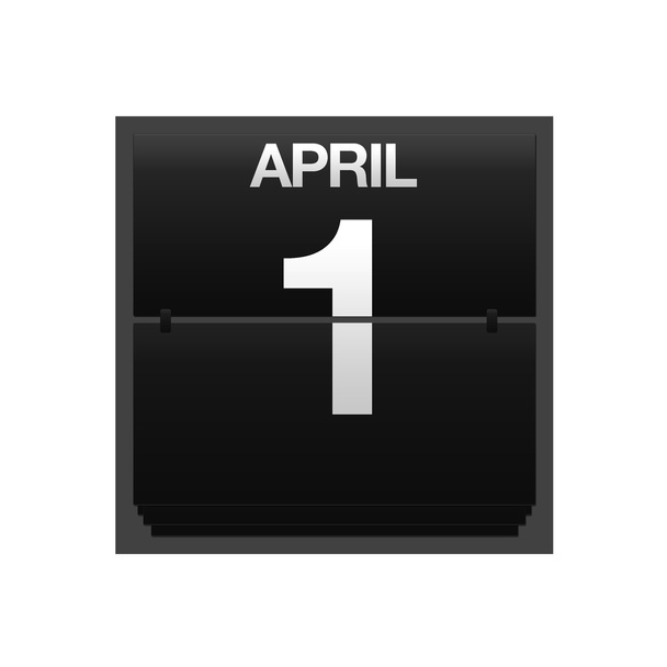 Contador calendario 1 de abril
. - Foto, imagen
