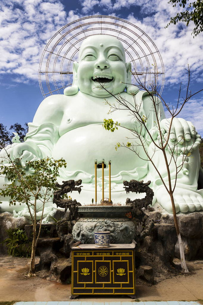 Laughing Buddha statue near Linh An Tu Temple, Dalat, Vietnam - Photo, Image