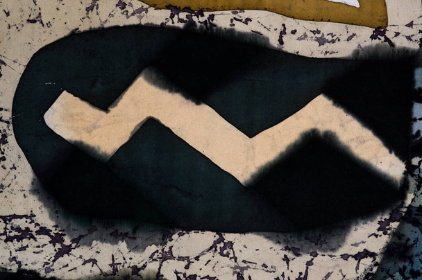 Zigzag, fragment, hot batik - Photo, Image