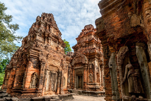 Angkor Wat κόκκινο κτίριο - Φωτογραφία, εικόνα