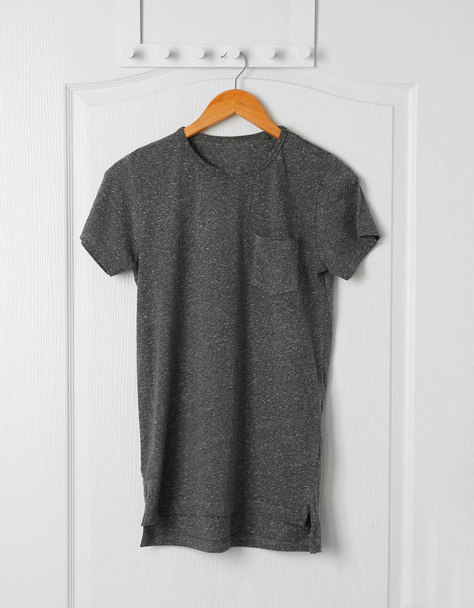 Blank grey t-shirt  - Foto, afbeelding