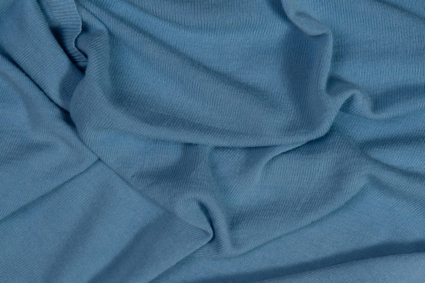 tkaniny bawełniane niebieskie - Zdjęcie, obraz