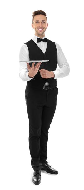 Handsome young waiter - Photo, Image