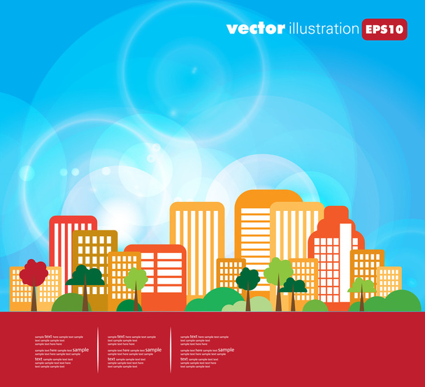City background - Vector, Imagen