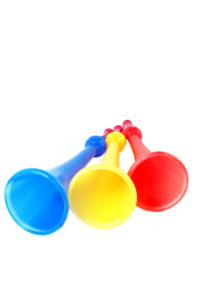 tres terumbre de plástico colorido
 - Foto, Imagen