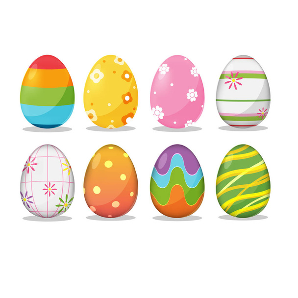 Easter Egg Festival Holiday Vactor - Vector, Imagen