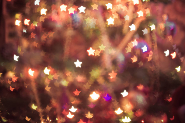 Luces de Navidad Star Bokeh
 - Foto, Imagen