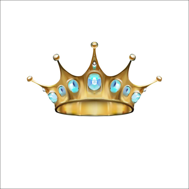 crown vector, decorative elements in vintage style for decoratio - Vector, Image
