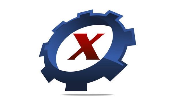Sprzęt rozwiązanie Logo litera X - Wektor, obraz