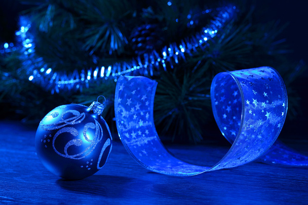 μπλε Χριστούγεννα κολάζ - Φωτογραφία, εικόνα